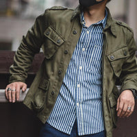 Veste cargo vintage multi-poches Biker