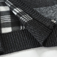 veste-tricot-cardigan-col-montant-blocs-couleurs-vintage