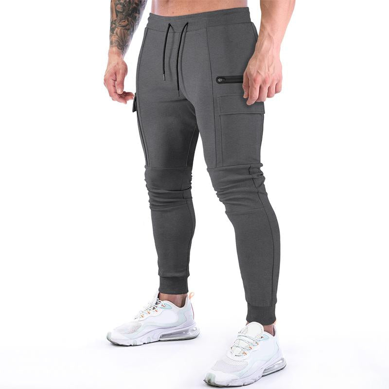 pantalon-survetement-vintage-glissiere-couleur-unie