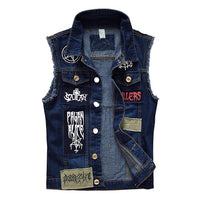 veste-en-denim-brosse-patch-decontracte-vintage
