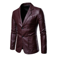 blazer-cuir-deux-boutons-revers-vintage