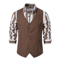 gilet-vintage-col-boutonnage-simple