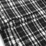 Blazer vintage décontracté à carreaux pour hommes