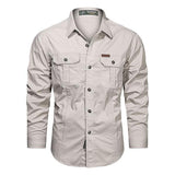 chemise-manches-longues-coton-decontracte-vintage