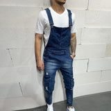 Jean multi-poches en denim vintage