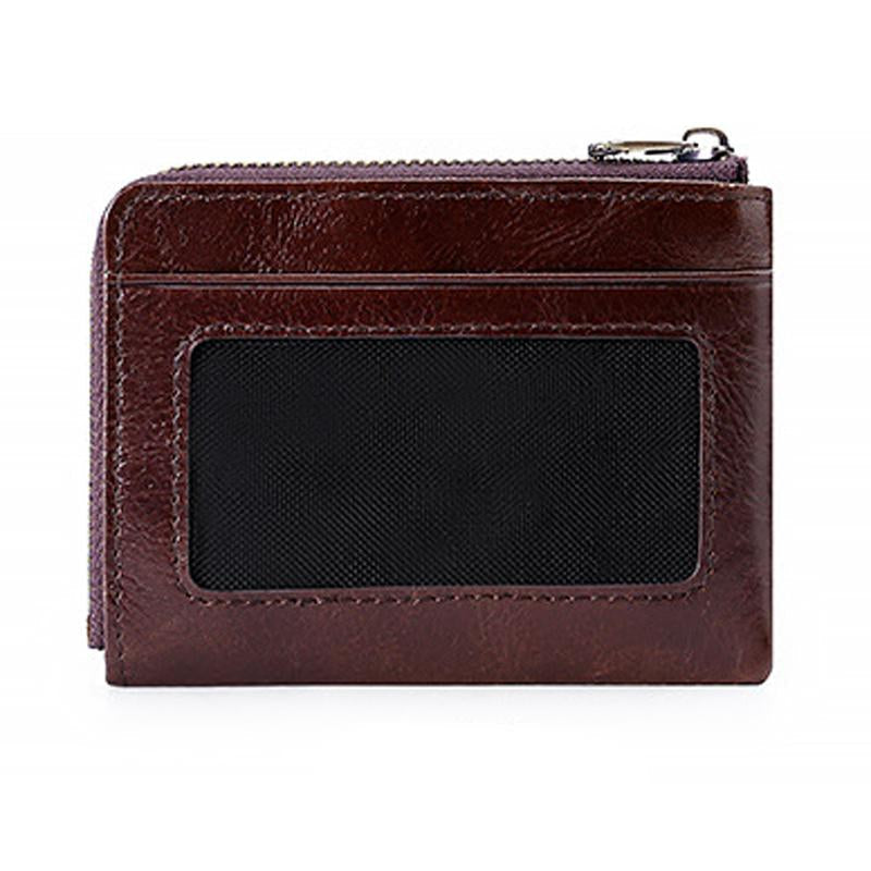 Mini étui en cuir pour hommes avec fente pour carte multifonction