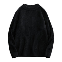pull-vintage-tricot-torsade-col-rond