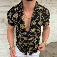 chemise-manches-courtes-imprime-vintage