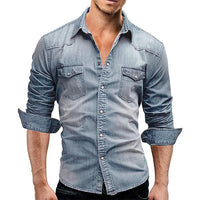chemise-denim-slim-decontractee-homme