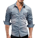 chemise-denim-slim-decontractee-homme