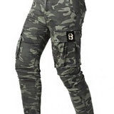Pantalon vintage camouflage décontracté pour homme