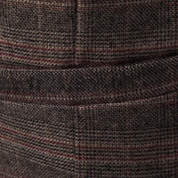 Gilet vintage à boutonnage simple à carreaux