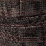 Gilet vintage à boutonnage simple à carreaux