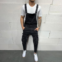 Jean multi-poches en denim vintage
