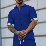 chemise-manches-courtes-poignets-rayes-vintage