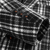 Blazer vintage décontracté à carreaux pour hommes