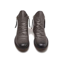 botte-vintage-en-cuir-marron