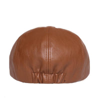 beret-retro-pu-couleur-unie