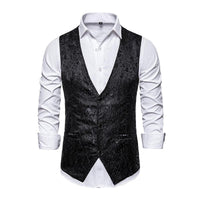 gilet-vintage-jacquard-col-v