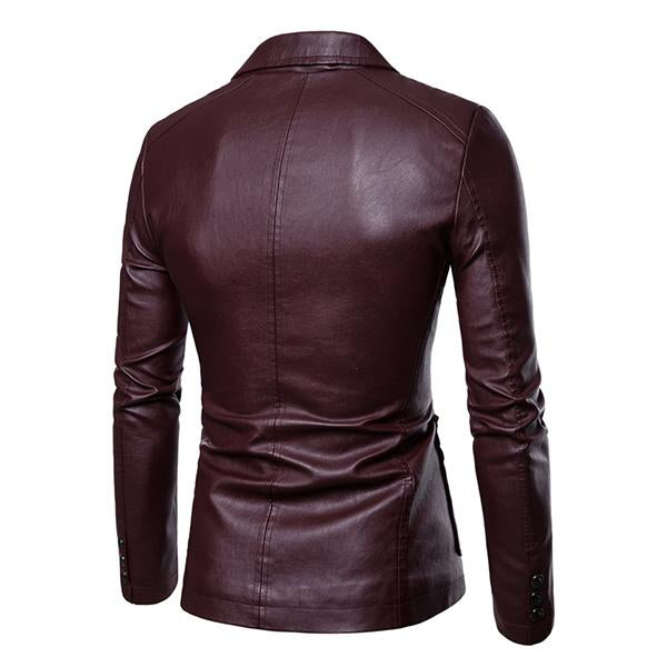 blazer-cuir-deux-boutons-revers-vintage