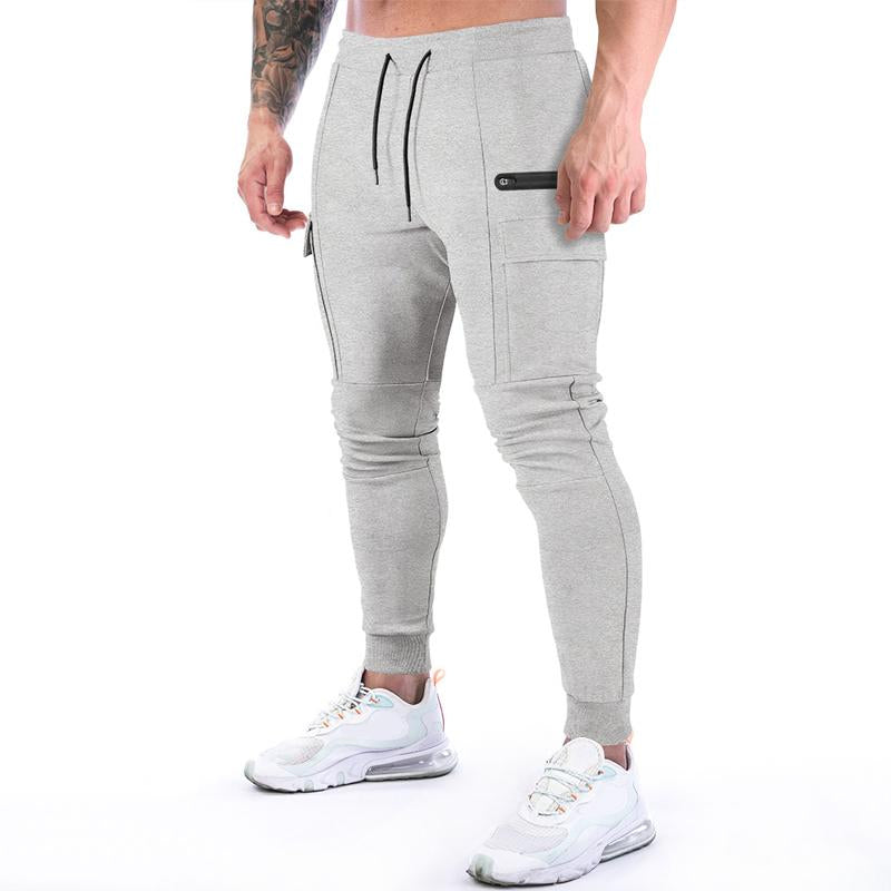 pantalon-survetement-vintage-glissiere-couleur-unie