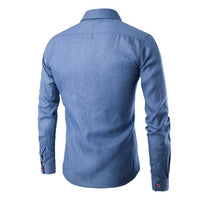 chemise-denim-poche-homme-vintage