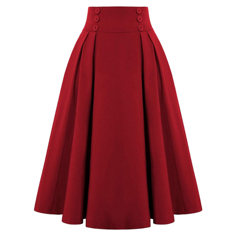      jupe-vintage-longue-taille-haute