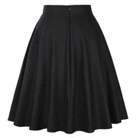 jupe-annee-80-evasee-noire