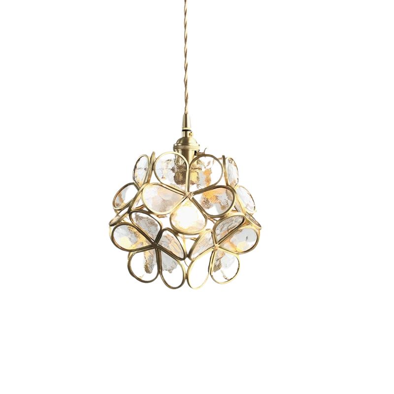 lampe-fleur-laiton-vintage