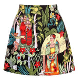 mini-jupe-annee-80-motif-exotique