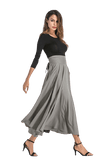 jupe-annee-80-longue-unicolore