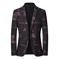 blazer-vintage-decontracte-imprime-graphique