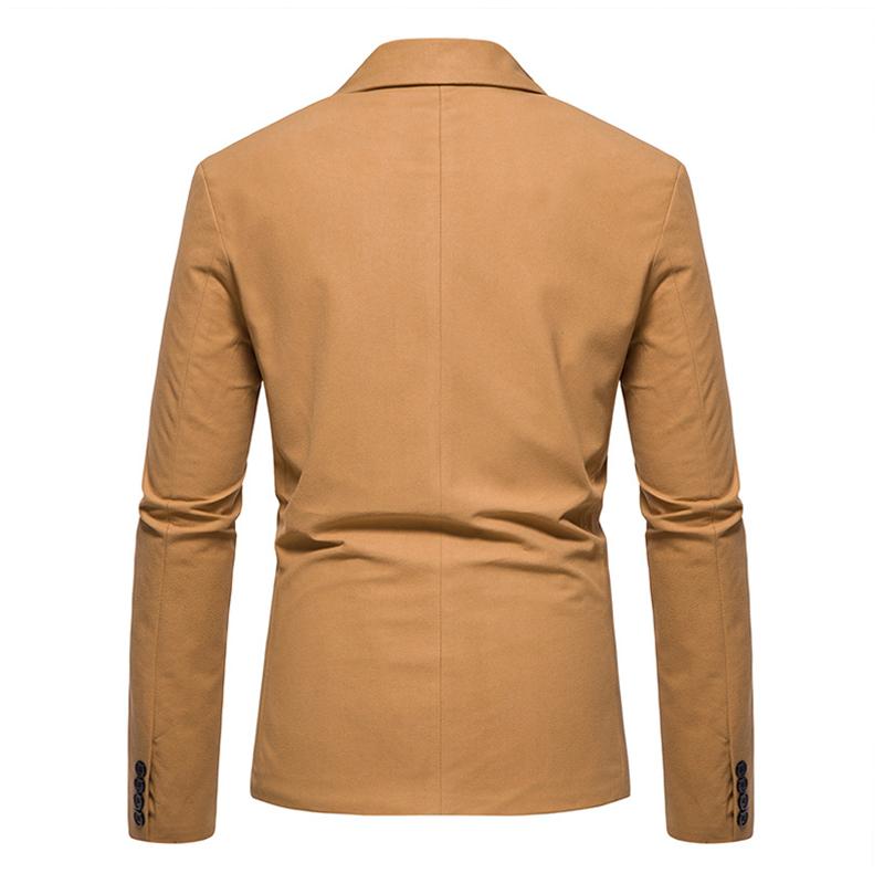 Blazer en daim vintage à un bouton