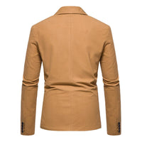 Blazer en daim vintage à un bouton