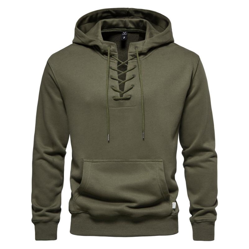 sweat-capuche-uni-ample-col-cordon-vintage
