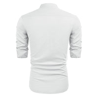 chemise-unie-manches-longues-vintage