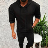 sweat-capuche-manches-trois-quarts-vintage