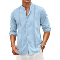 chemise-unie-manches-longues-vintage