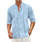 chemise-unie-manches-longues-vintage