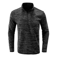 Sweat à capuche à manches longues et col montant zippé vintage
