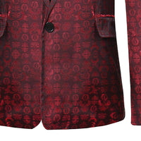 blazer-un-bouton-imprime-graphique-retro-pour-homme