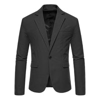 Blazer en daim vintage à un bouton