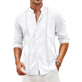 chemise-unie-manches-longues-vintage