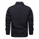 veste-vintage-couleur-unie-revers-simples-hommes