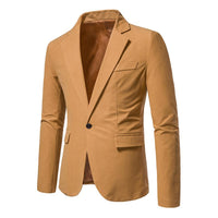 Blazer en daim vintage à un bouton