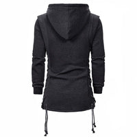 Sweat à capuche vintage à lacets sur les côtés
