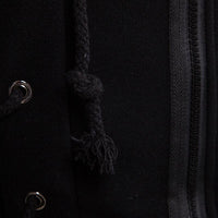 Sweat à capuche vintage à lacets sur les côtés