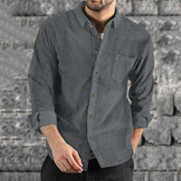 chemise-vintage-couleur-unie-style-chic