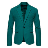 Blazer en daim vintage à un bouton