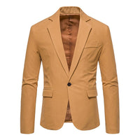 Blazer en daim vintage à un bouton